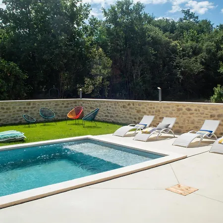 Tatil Evi Mas En Pierre 10 Personnes - Piscines Interieure & Exterieure Saint-Andre-d'Olerargues
